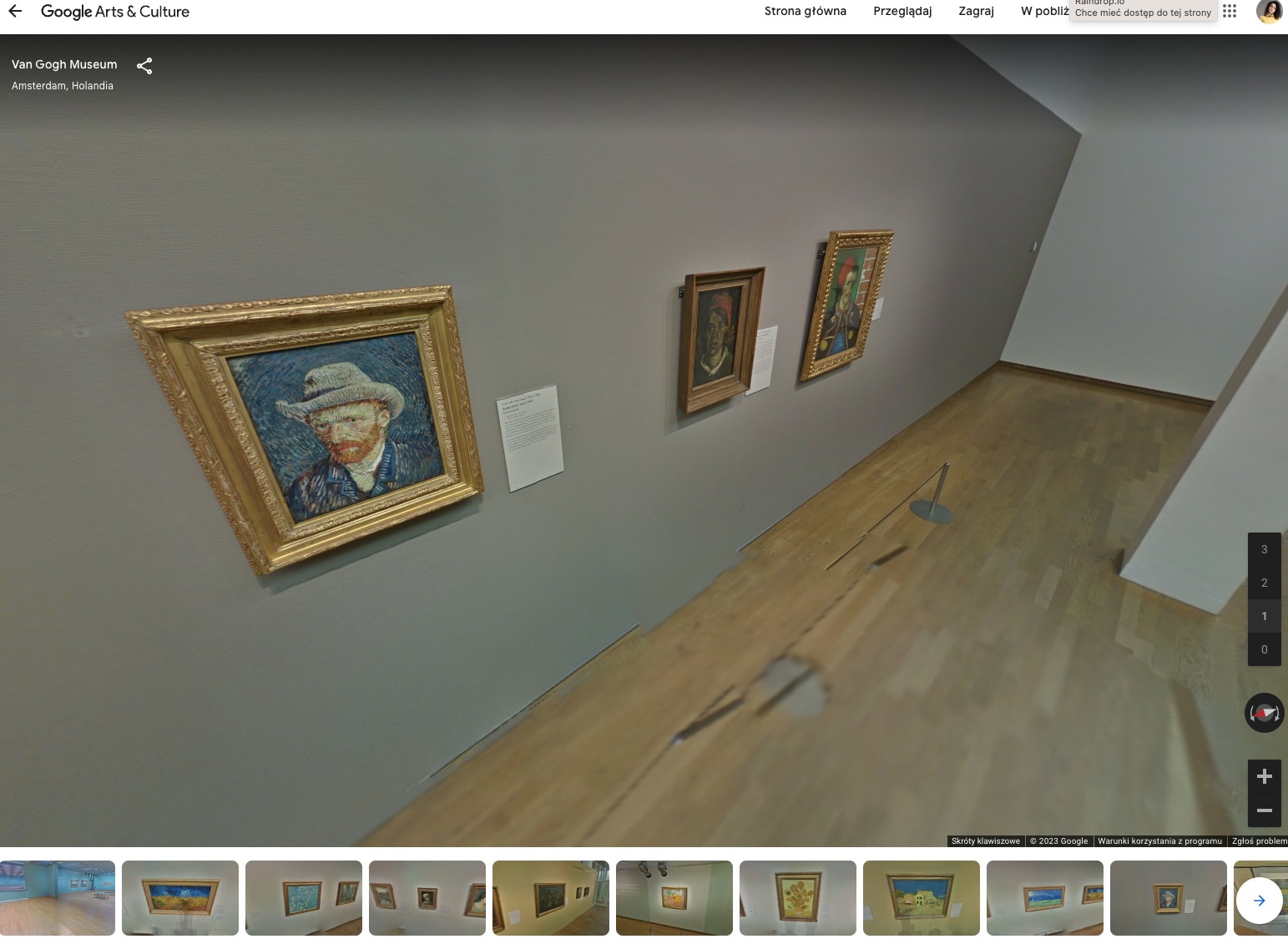 A Digital tour in Van Goghs museum via Google Arts & Culture App